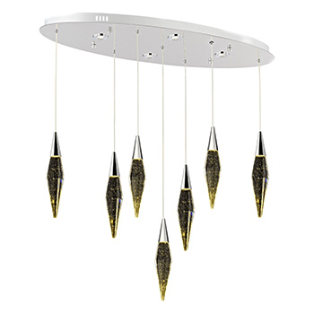 MIZRAK 7 Lİ YEMEK MASASI KROM